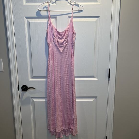 NWT ASTR The Label Women's Joan Strappy Midi Dress Size Medium Spring Pink - Picture 3 of 9